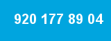 920 177 89 04 920 177 89 04